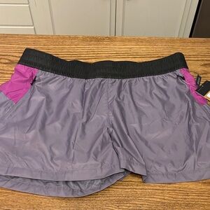The North Face Women's Athletic Shorts in Purple and Pink XXL
